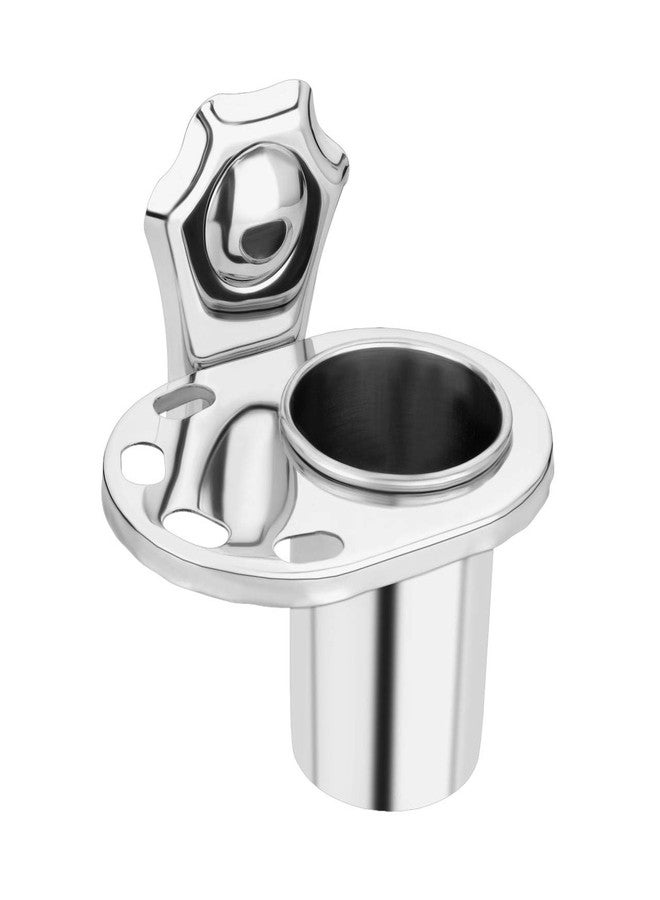 آي ستار حامل فرشاة أسنان للحمام من الفولاذ المقاوم للصدأ من iSTAR (مجموعة من قطعة واحدة، فضي) - Image 1